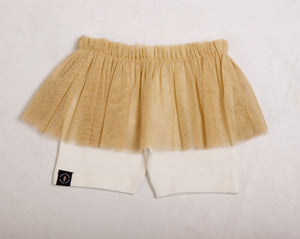 Gold and Ivory Shorts